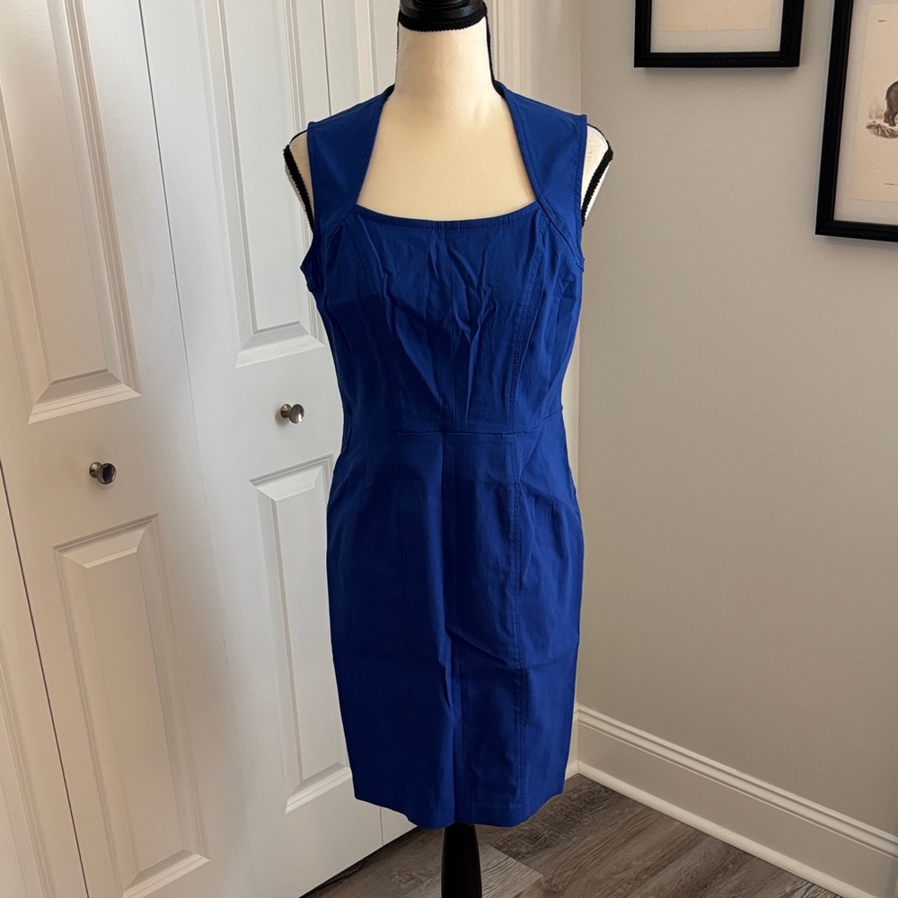 Elegant Blue Sleeveless Dress NWT